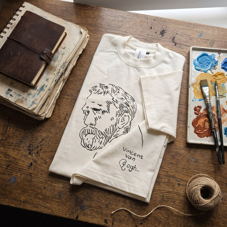 تیشرت طرح پرتره ونگوگ (Vincent Van Gogh)